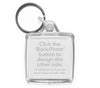 Personalised Square Keyring | 38mm x 38mm