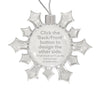 Personalised Snowflake Bauble | 53mm x 53mm