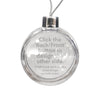 Personalised Large Bauble | 80mm x 80mm