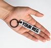 Personalised Number Plate Keyring | Custom Reg
