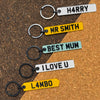 Personalised Number Plate Keyring | Custom Reg