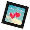 Personalised Glass Coaster | Balloon Hearts