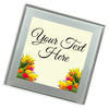 Personalised Glass Coaster | Flowers