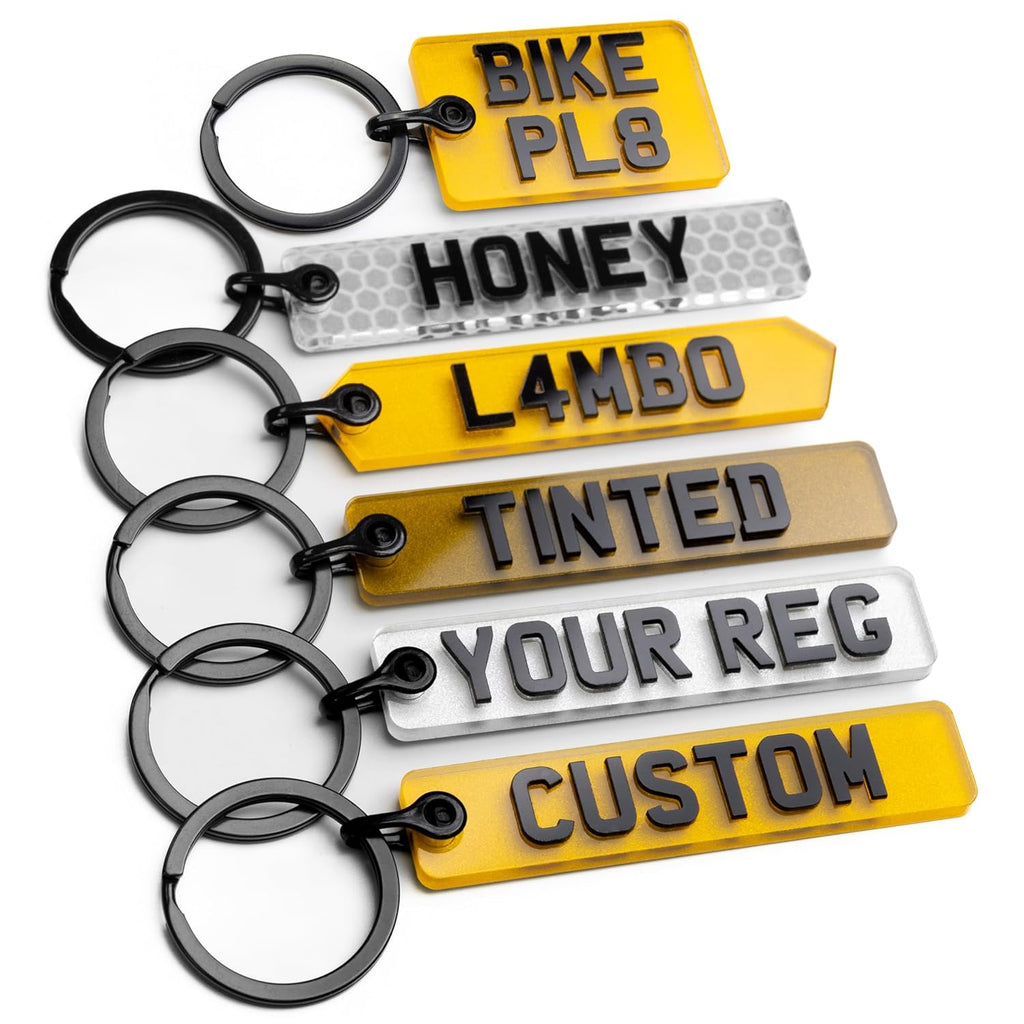Personalised Number Plate Keyring | Custom Reg