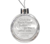 Personalised Large Bauble | 80mm x 80mm