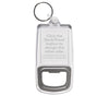 Personalised Bottle Opener Keyring | 45mm x 35mm