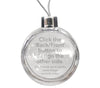 Personalised Large Bauble | 80mm x 80mm