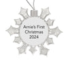 Personalised Snowflake Bauble | 53mm x 53mm
