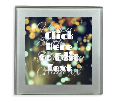 Personalised Glass Coaster | Sparkles