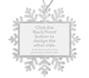 Personalised Snowflake Bauble | 70mm x 45mm