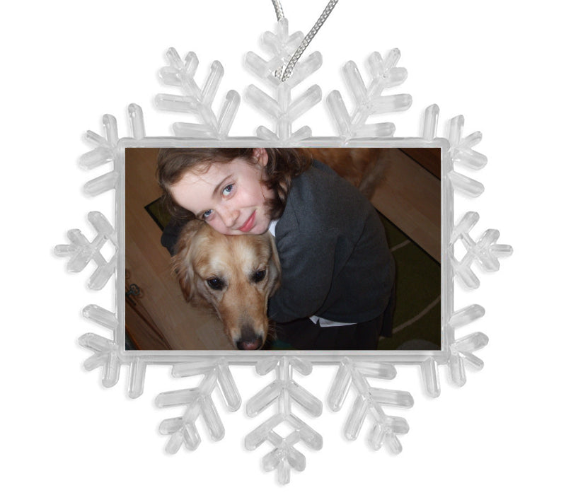 Personalised Snowflake Bauble | 70mm x 45mm