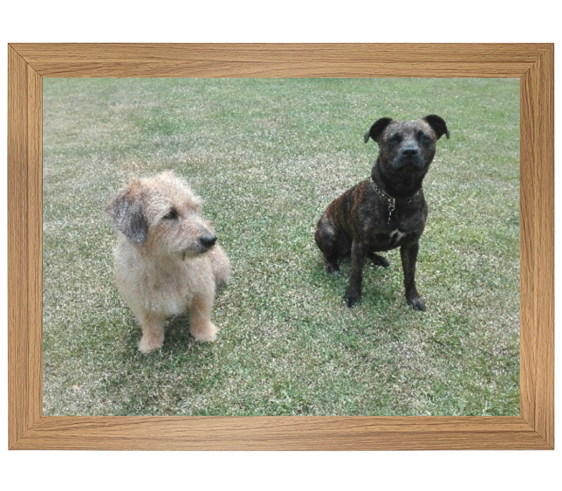 Personalised Lap Tray | Oak Finish
