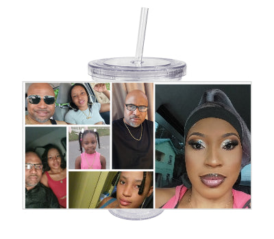 Pixly® Personalised Photo Tumbler & Straw | 450ml