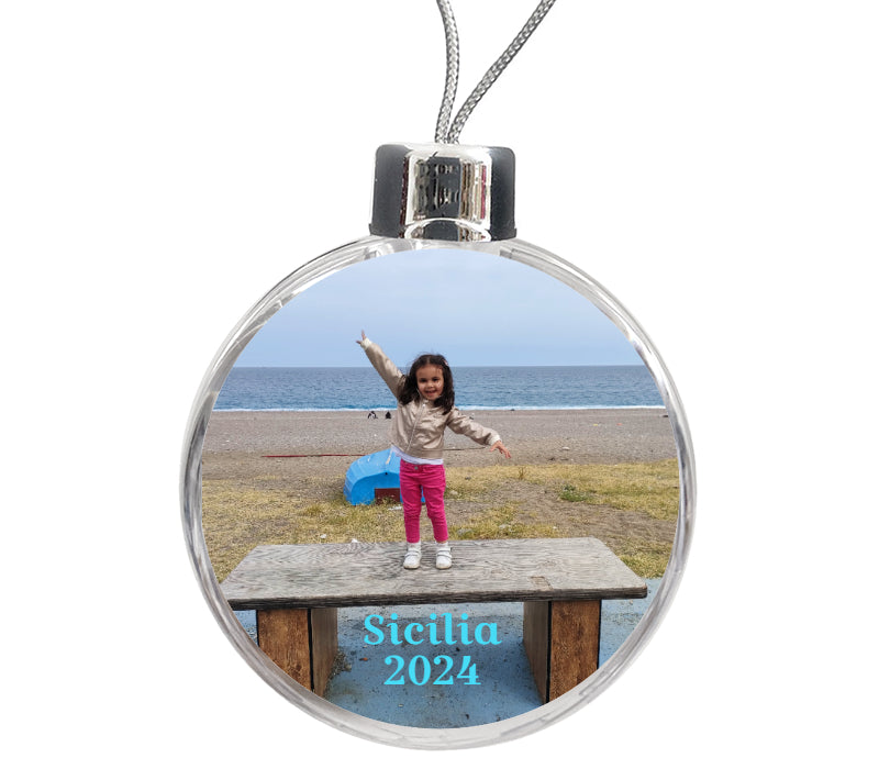 Personalised Large Bauble | 80mm x 80mm