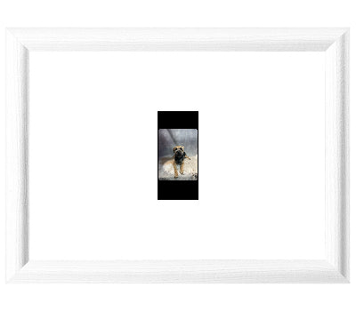 Personalised Photo Lap Tray | Rounded White