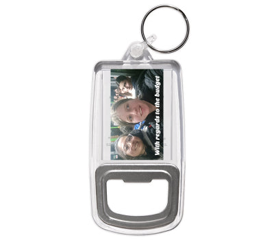Personalised Bottle Opener Keyring | 45mm x 35mm