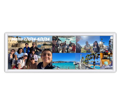 Personalised Wide Fridge Magnet | 141mm x 45mm