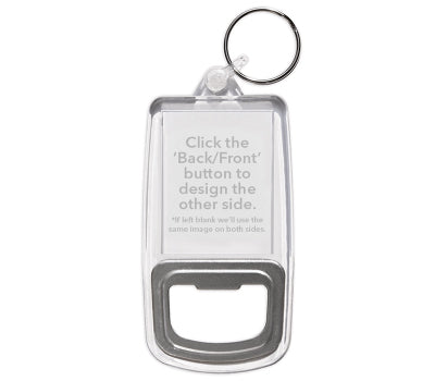 Personalised Bottle Opener Keyring | 45mm x 35mm