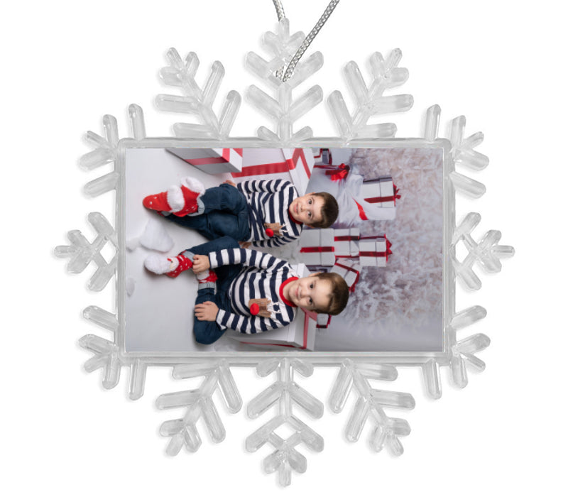 Personalised Snowflake Bauble | 70mm x 45mm