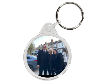 Personalised Round Keyring | 38mm x 38mm