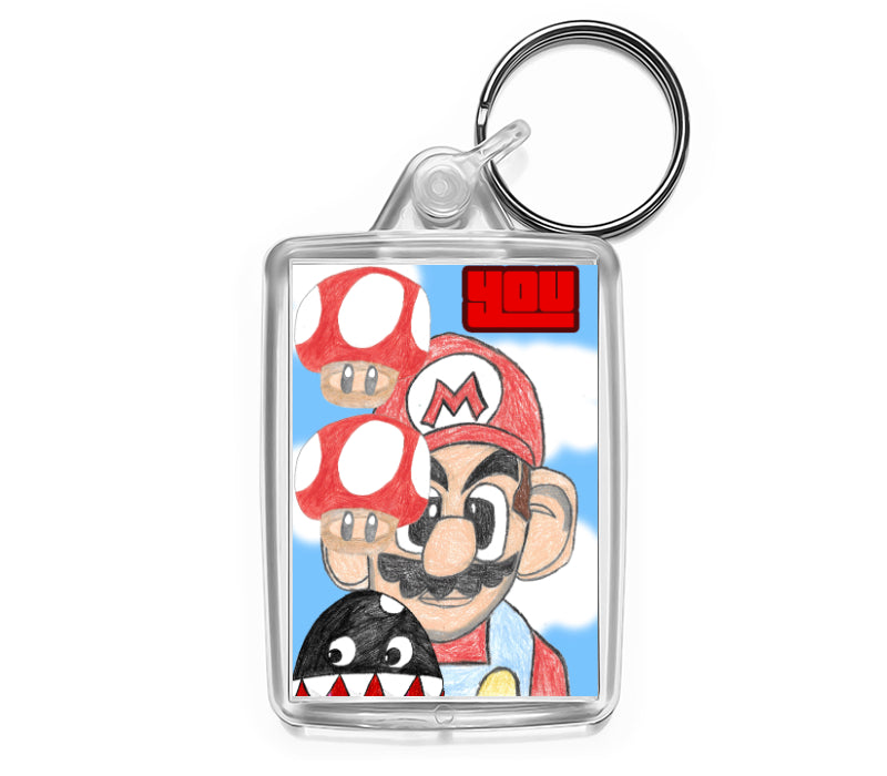 Personalised Medium Keyring | 50mm x 35mm