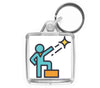 Personalised Square Keyring | 38mm x 38mm
