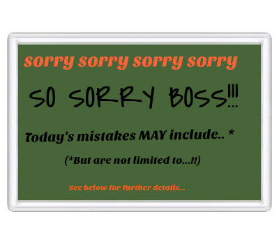 Personalised Text Fridge Magnet | Large