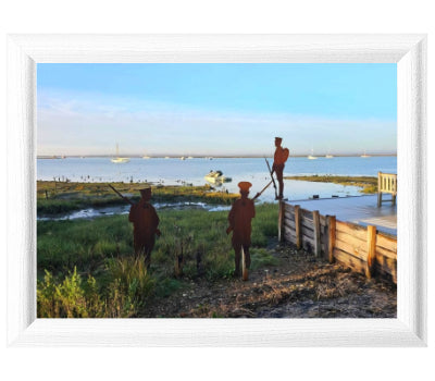 Personalised Photo Lap Tray | Rounded White