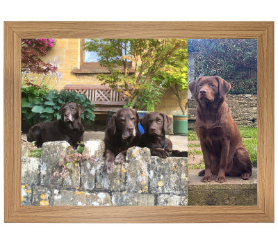 Personalised Lap Tray | Oak Finish