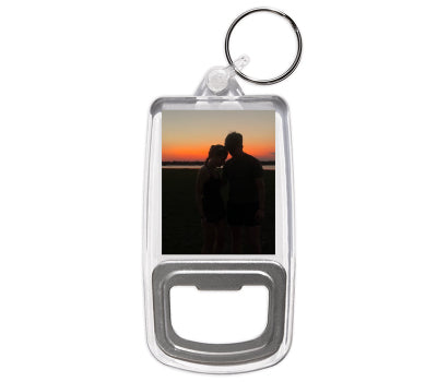 Personalised Bottle Opener Keyring | 45mm x 35mm