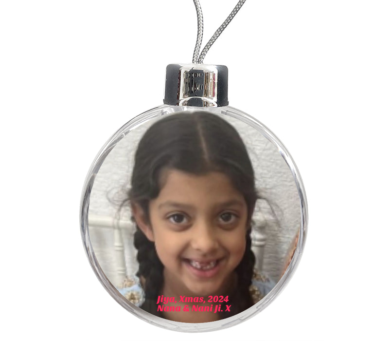 Personalised Large Bauble | 80mm x 80mm