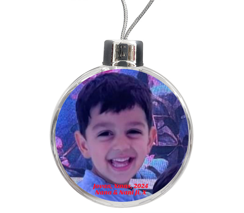 Personalised Large Bauble | 80mm x 80mm