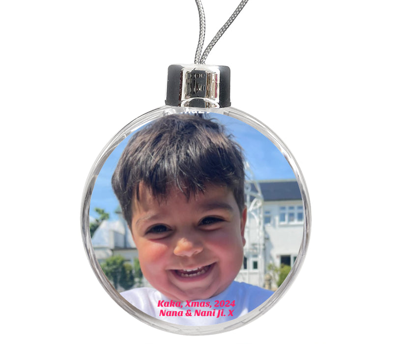 Personalised Large Bauble | 80mm x 80mm