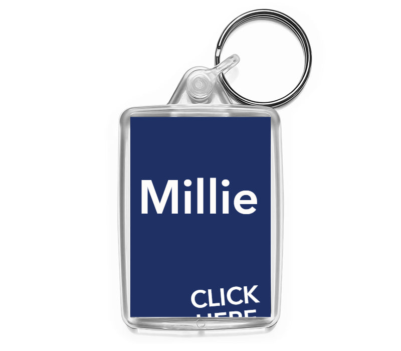 Personalised Text Keyring | Medium