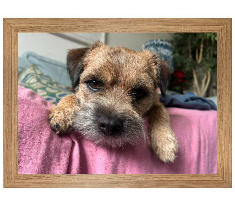 Personalised Lap Tray | Oak Finish