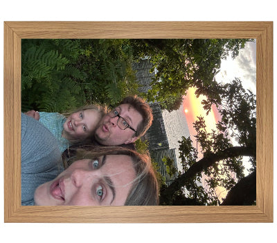 Personalised Lap Tray | Oak Finish