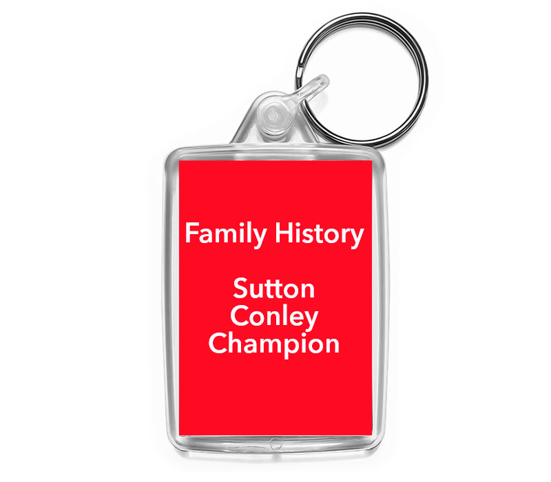 Personalised Text Keyring | Medium