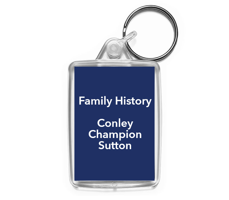 Personalised Text Keyring | Medium