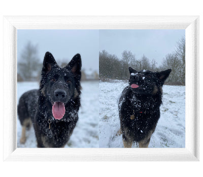 Personalised Photo Lap Tray | Rounded White