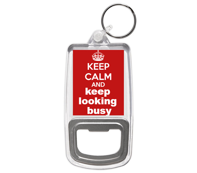 Personalised Bottle Opener Keyring | Keep Calm