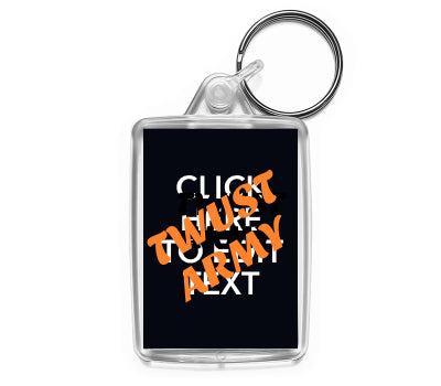 Personalised Text Keyring | Medium