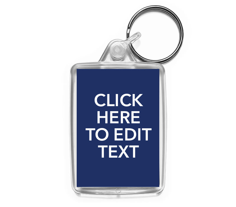 Personalised Text Keyring | Medium