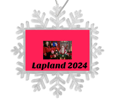 Personalised Snowflake Bauble | 70mm x 45mm