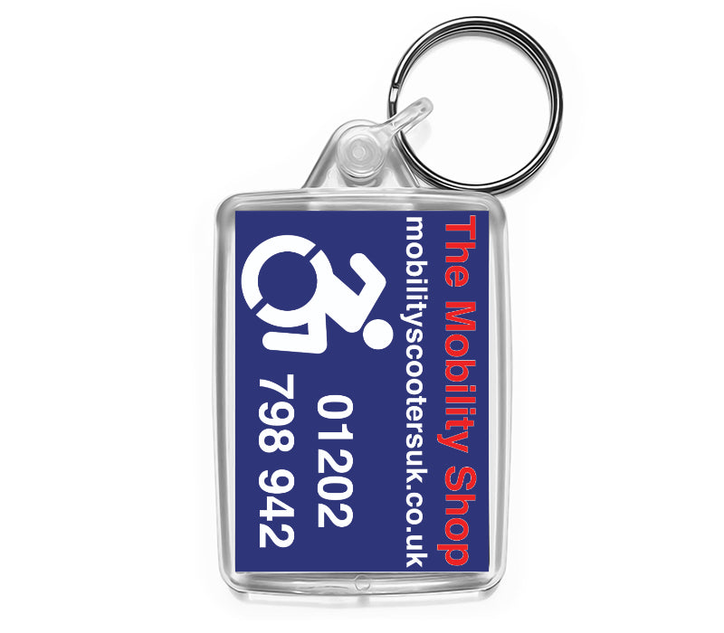 Custom Medium Keyrings | 50mm x 35mm