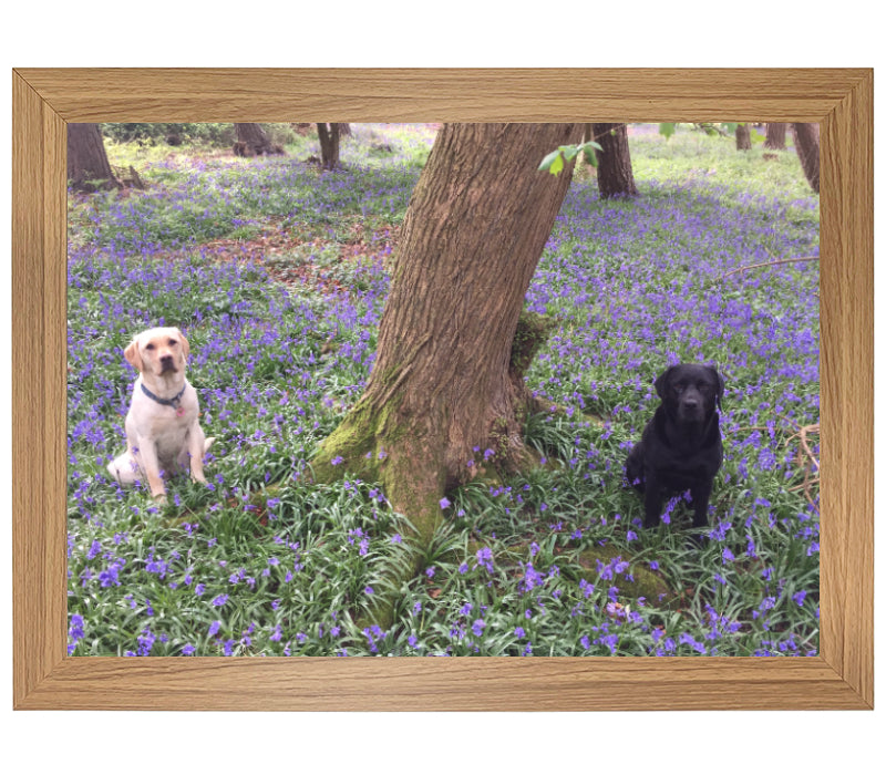 Personalised Lap Tray | Oak Finish