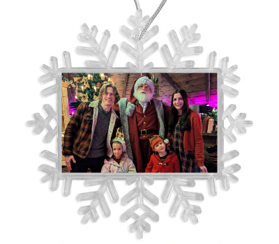 Personalised Snowflake Bauble | 70mm x 45mm