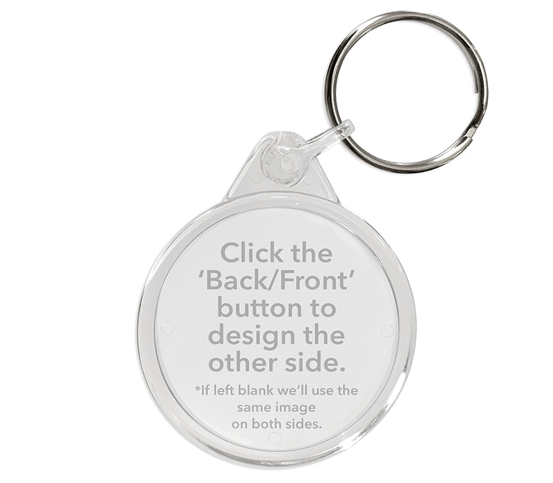 Personalised Round Keyring | 38mm x 38mm
