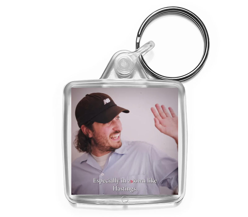 Personalised Square Keyring | 38mm x 38mm