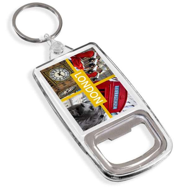 London Bottle Opener Keyring | UK