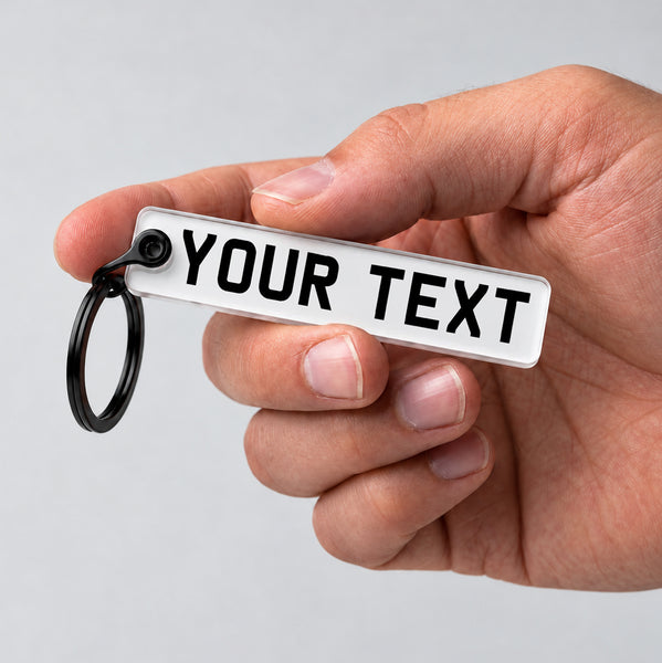 Personalised Number Plate Keyring | Custom Reg